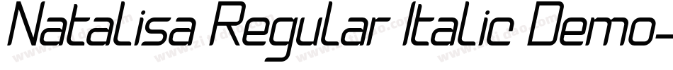 Natalisa Regular Italic Demo字体转换